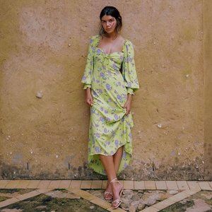 Faithfull The Brand Floral Midi Dress XS